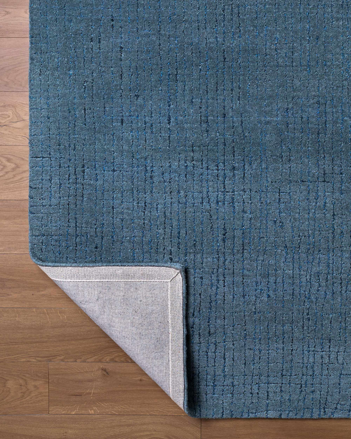 Kynton Blue Modern Minimalist Handmade Area Rug