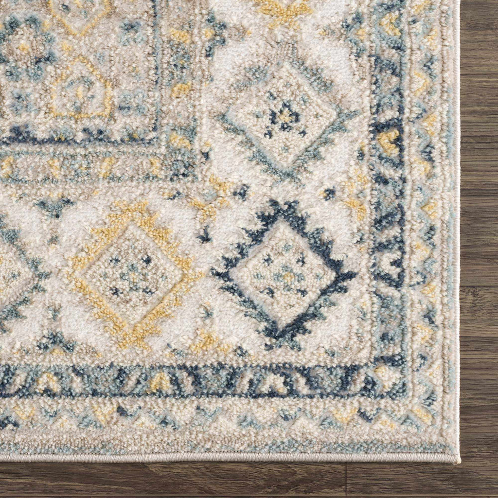 Brend Blue Medallion Area Rug - Clearance