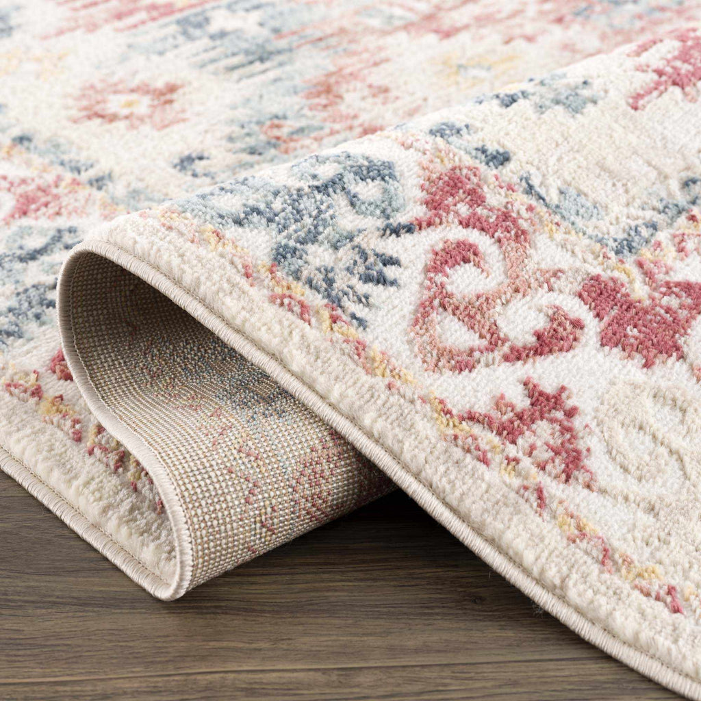Bindi Blue & Rose Area Rug - Clearance