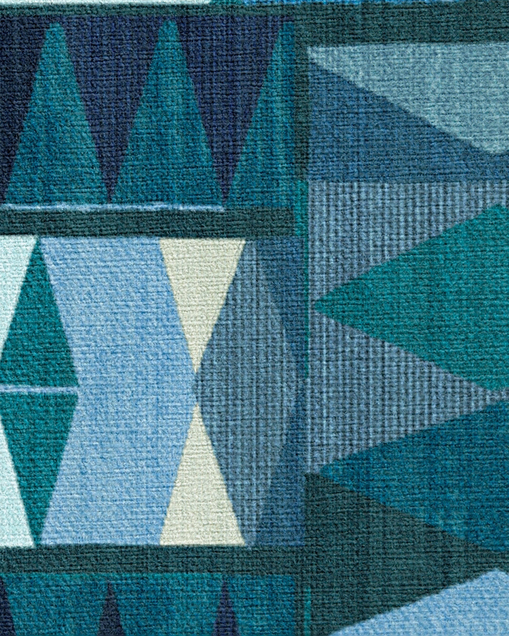 Cadra Blue Teal Flatwoven Rug by Jungalow