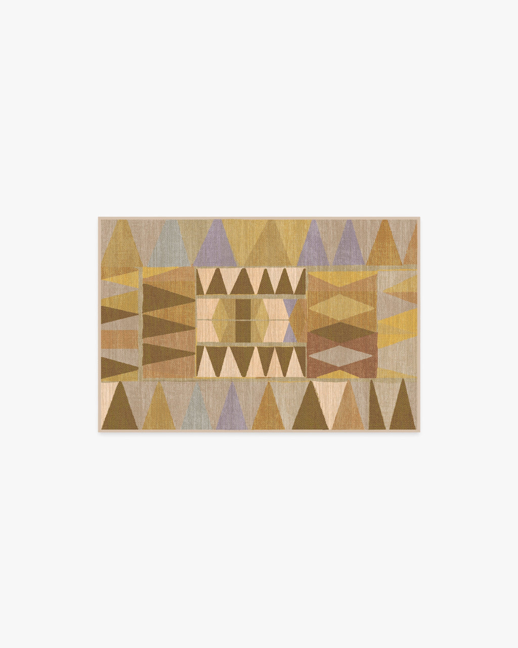 Cadra Ochre Flatwoven Rug by Jungalow