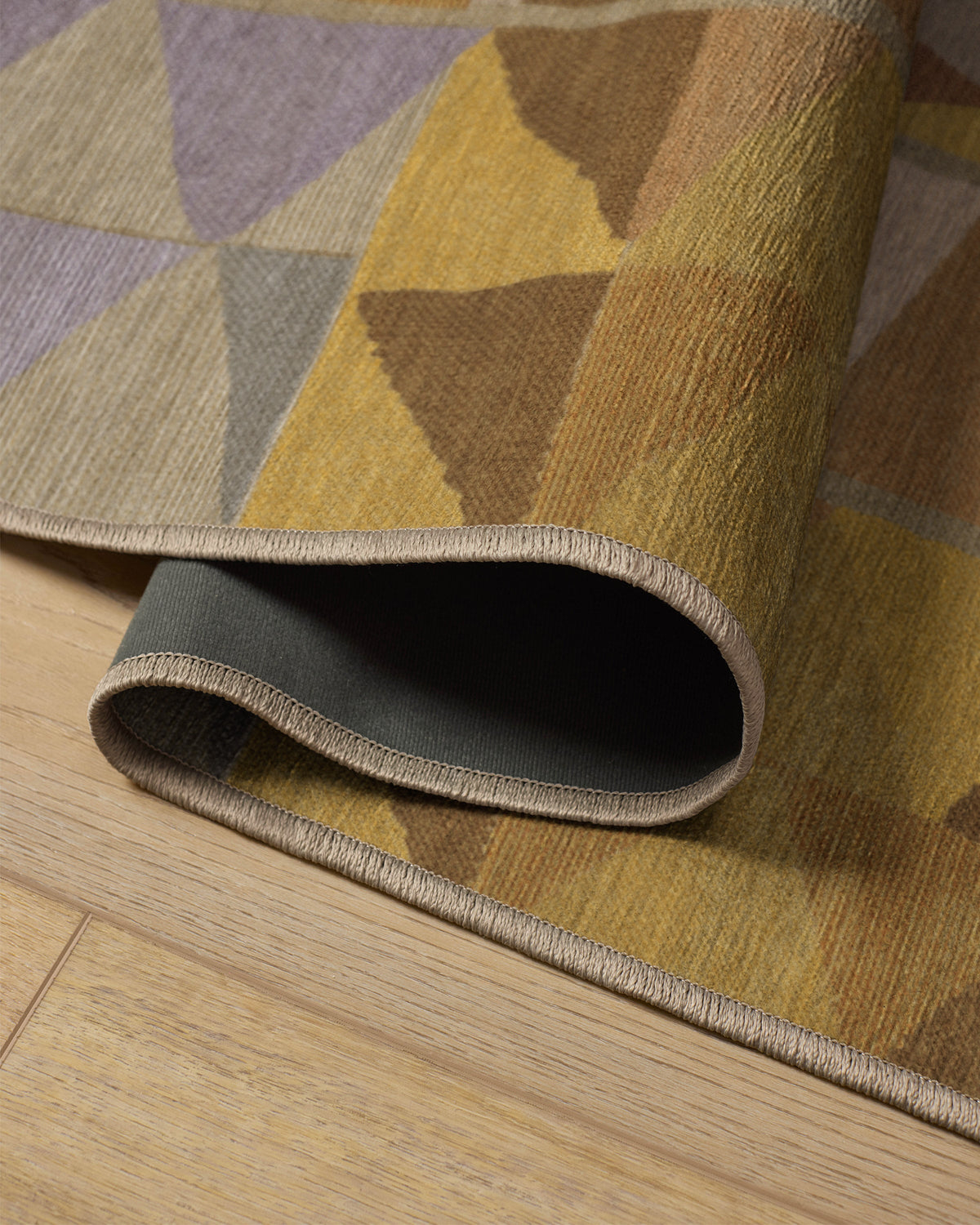 Cadra Ochre Flatwoven Rug by Jungalow