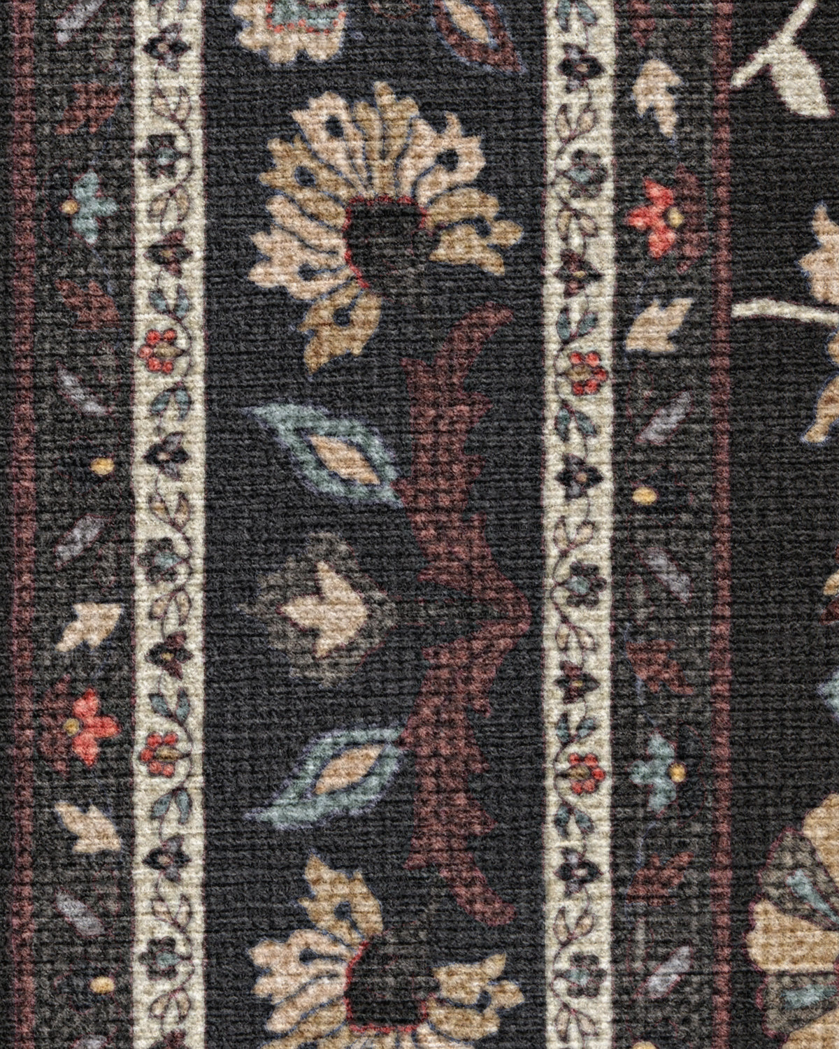 Calabria Black Multicolor Flatwoven Rug
