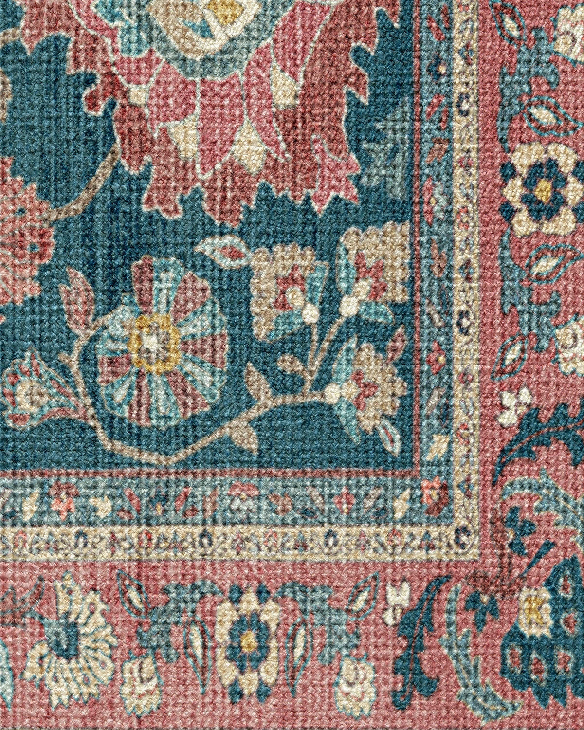 Calabria Navy & Cayenne Rug