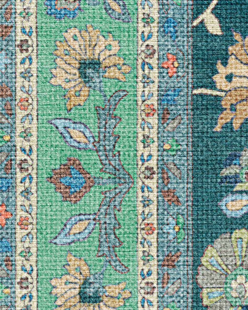 Calabria Teal Flatwoven Rug