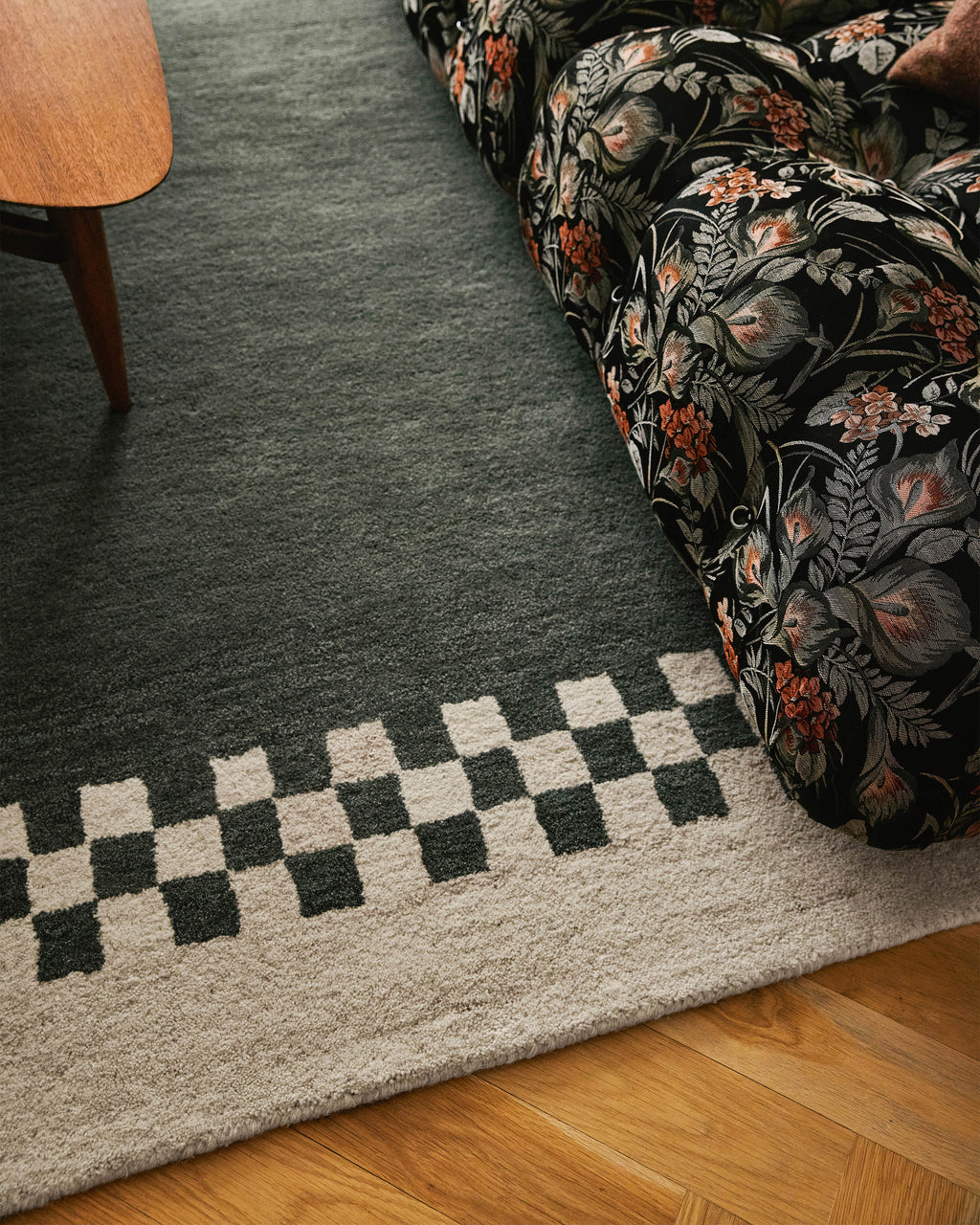Callum Mineral Teal & Ivory Wool Rug