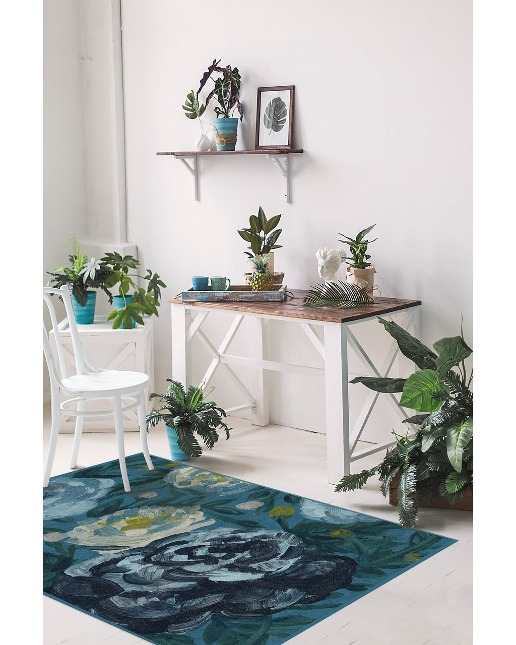Camellia Midnight Flatwoven Rug