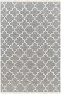 Cardin Charcoal Trellis Wool&Viscose Rug - Clearance