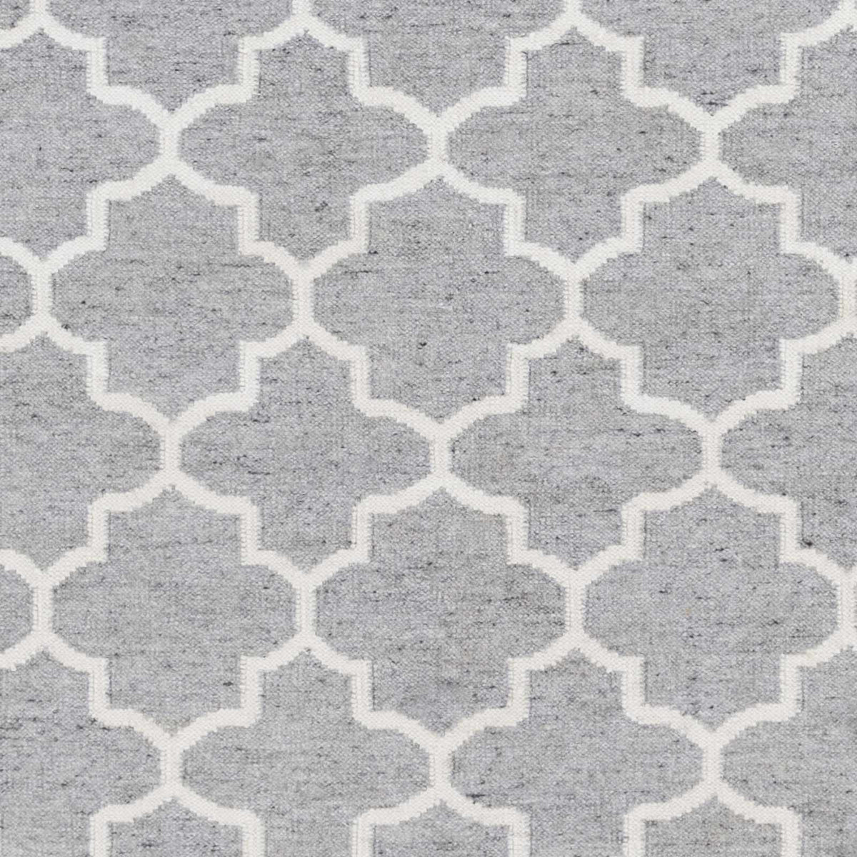 Cardin Charcoal Trellis Wool&Viscose Rug - Clearance