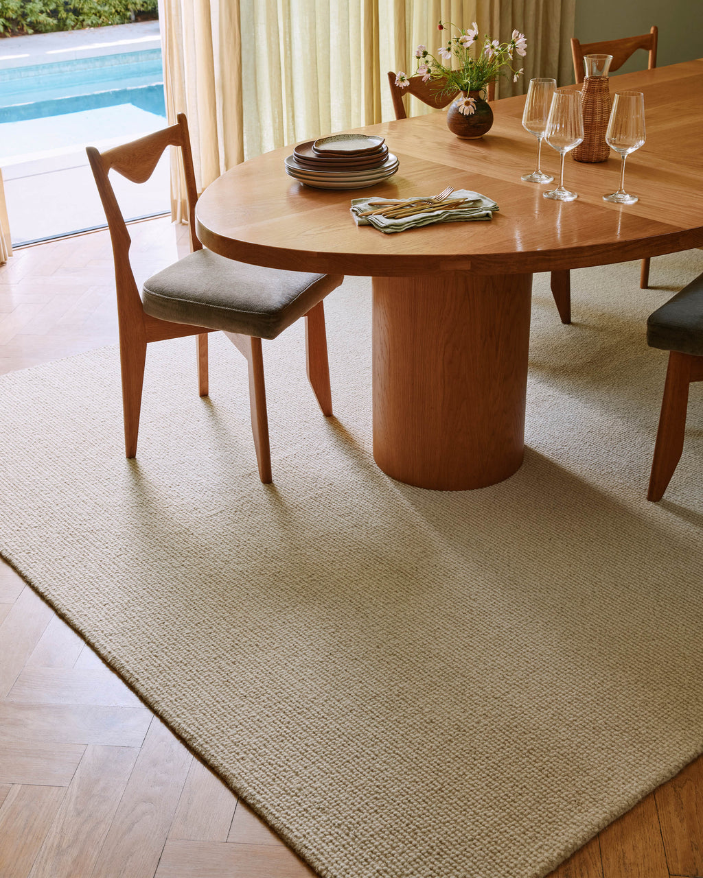Cassian Cream Wool Rug