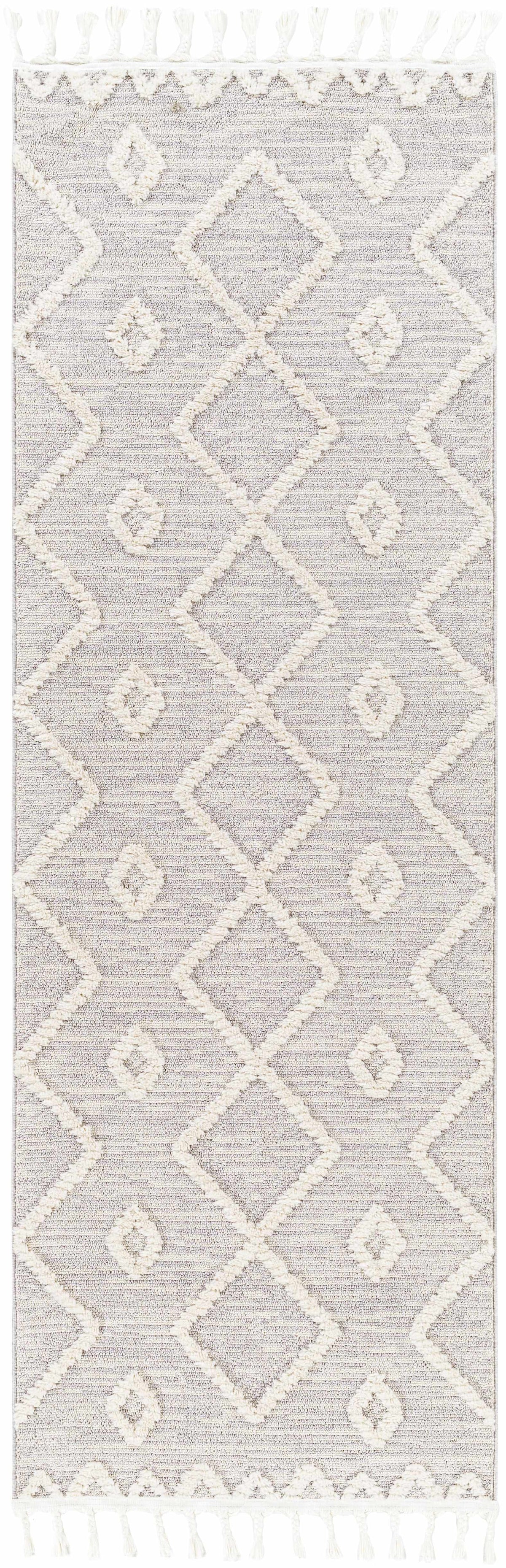 Cauldwell High/Low Pile Rug with Tassels - Clearance