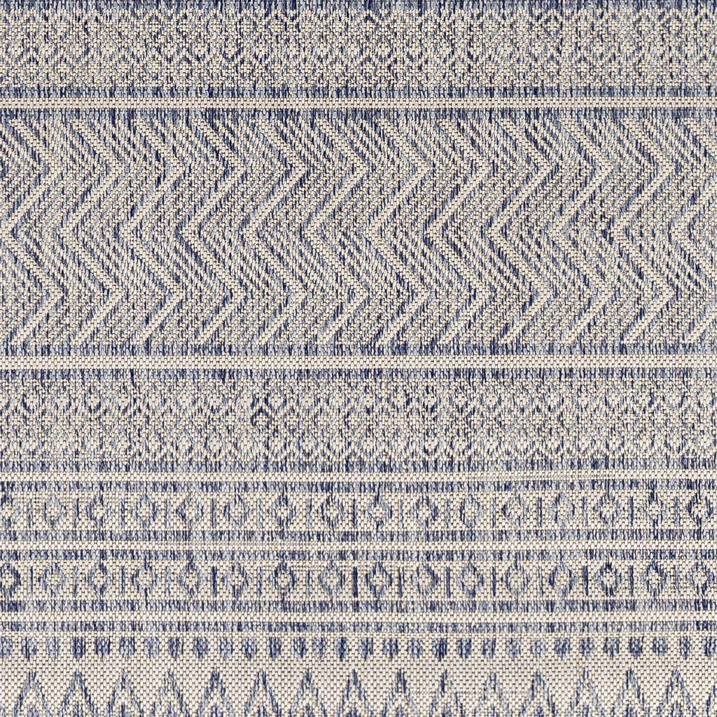 Madras Navy All Over Performance Outdoor Rug