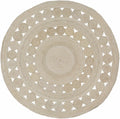 Stafford Bleached Jute Round Rug - Clearance