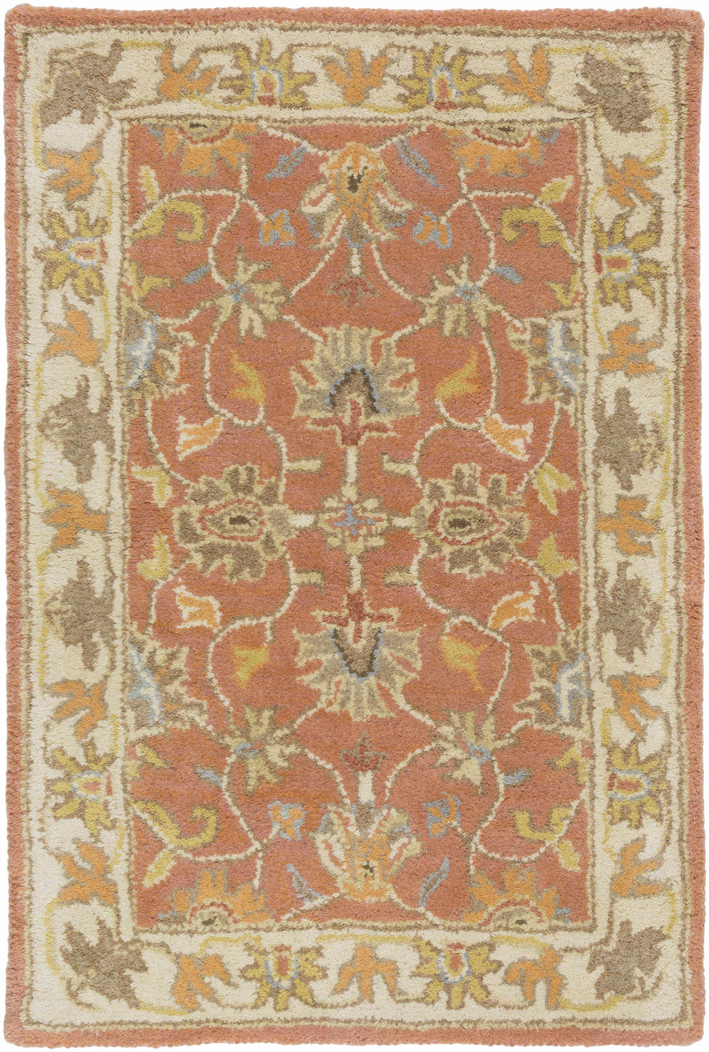 Caesar Hand Tufted Burnt Orange 1124 Wool Carpet
