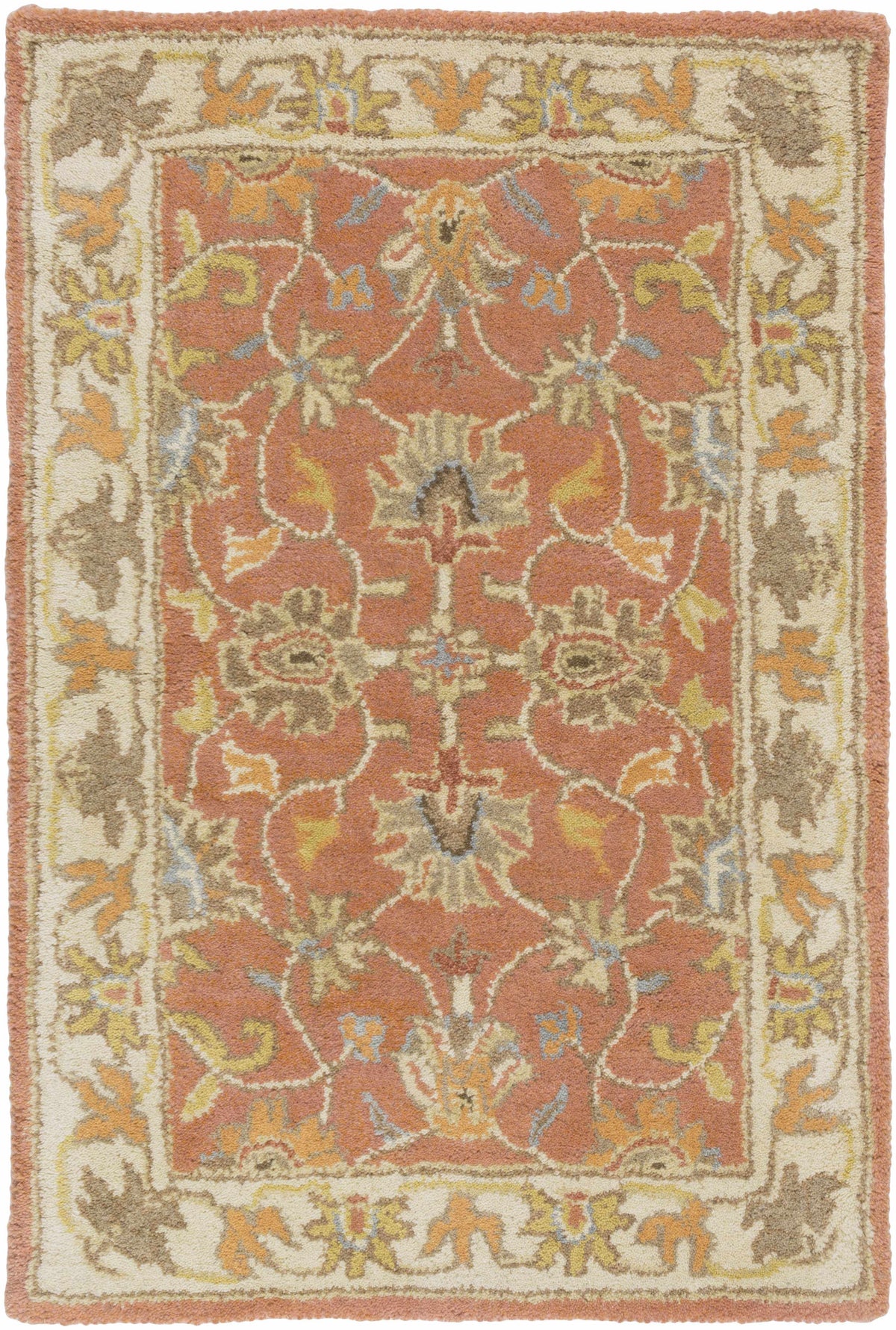 Caesar Hand Tufted Burnt Orange 1124 Wool Carpet