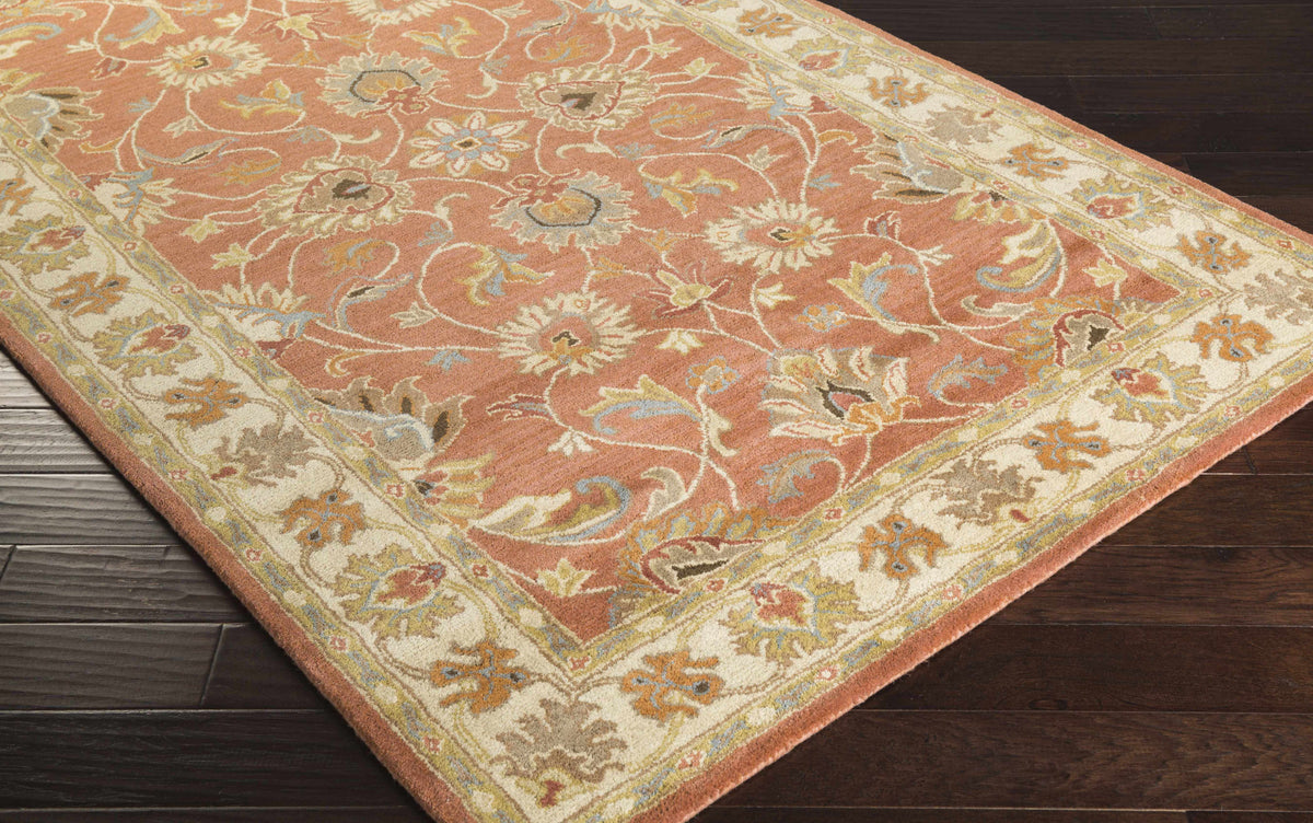 Caesar Hand Tufted Burnt Orange 1124 Wool Carpet