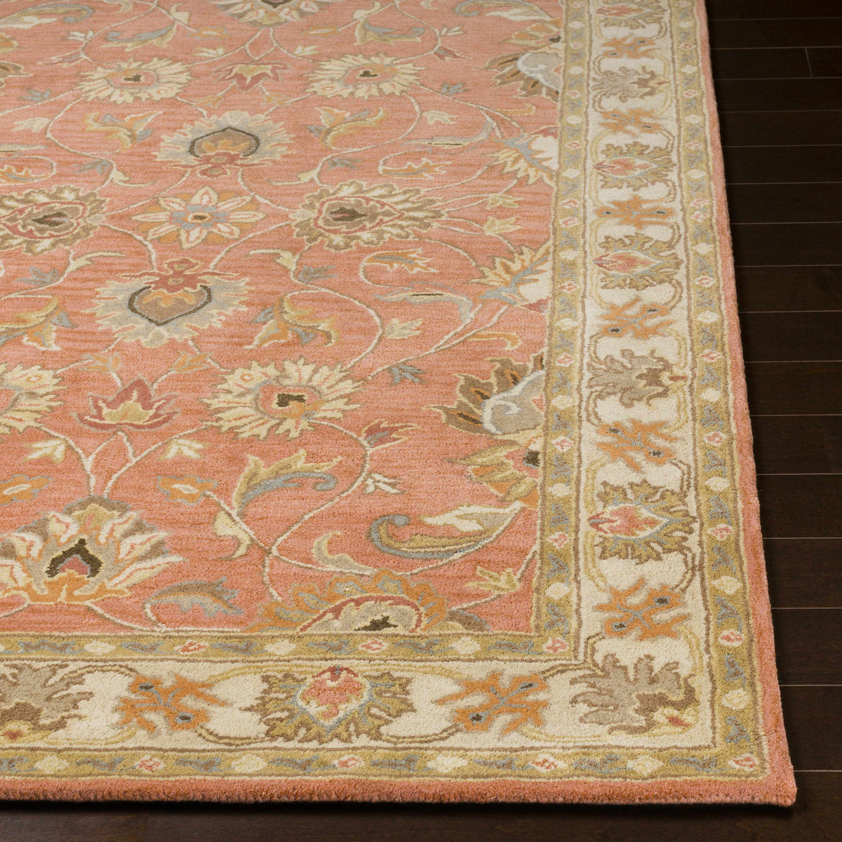 Caesar Hand Tufted Burnt Orange 1124 Wool Carpet