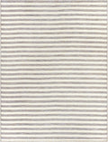 Bongaree Gray Striped Outdoor Carpet - Clearance