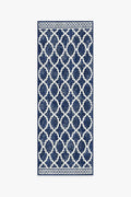 Cleo Trellis Royal Blue Outdoor Rug