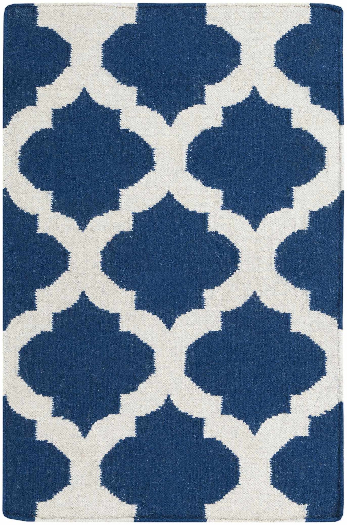 Centenary Navy Wool Area Rug - Clearance