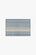 Coastal Linear Stripe Slate Flatwoven Rug