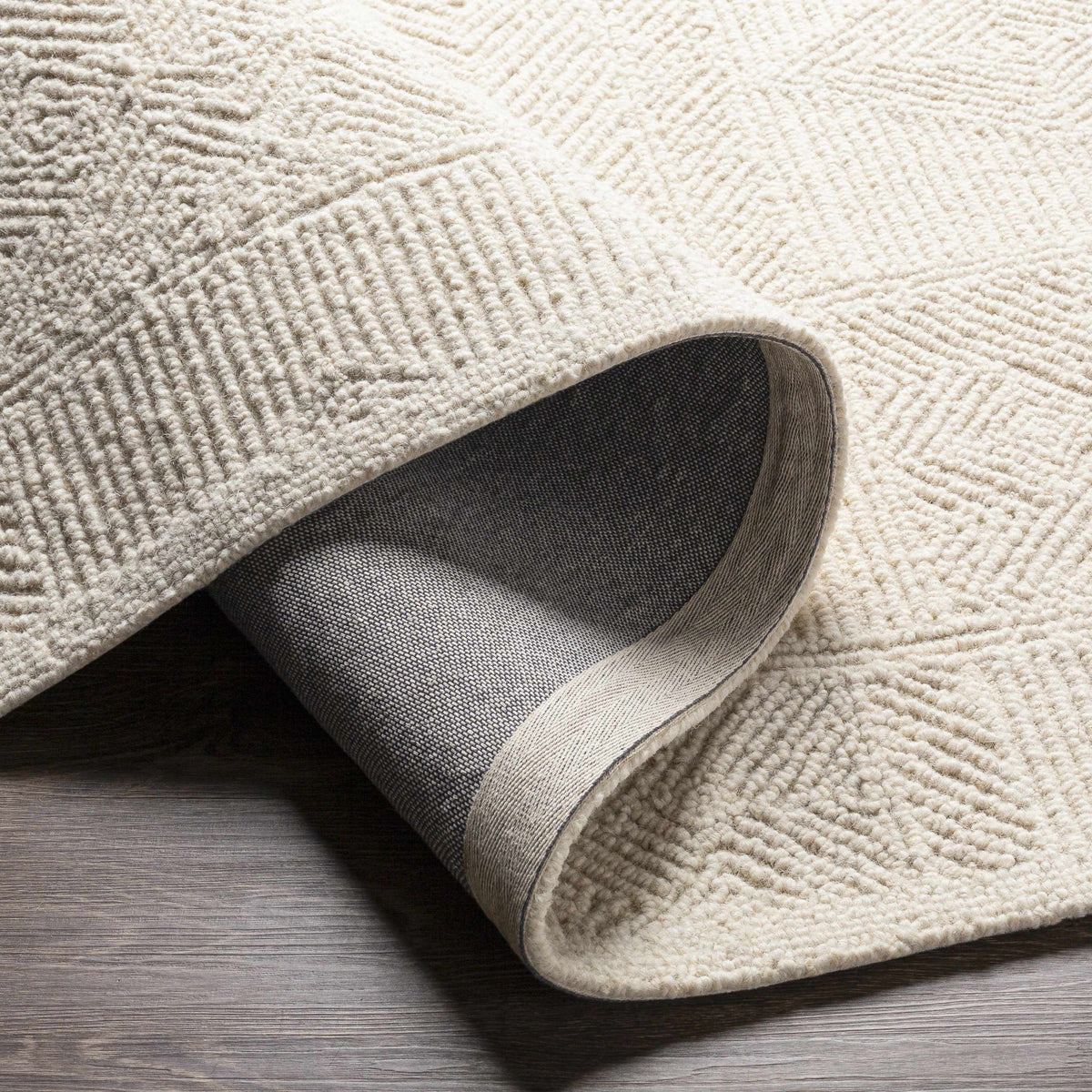 Cork Textured Wool Rug