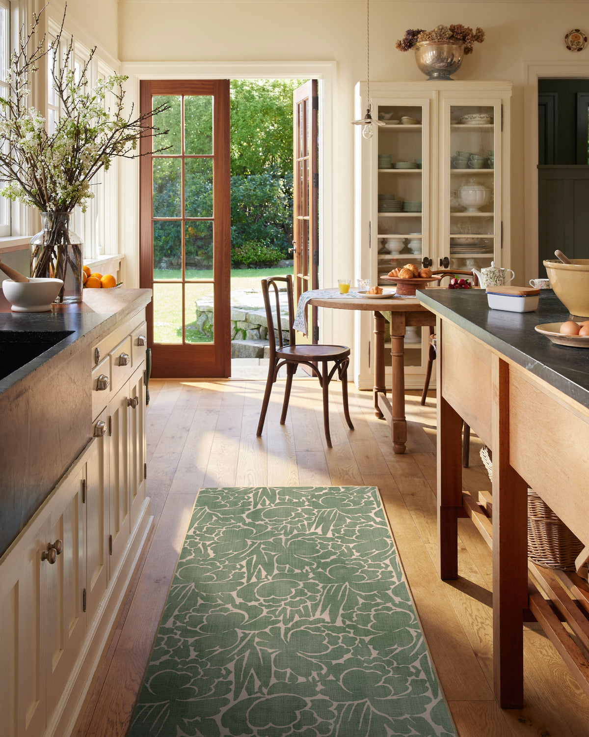Corrine Sage Green Flatwoven Rug