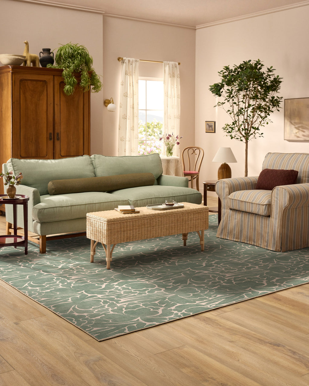 Corrine Sage Green Flatwoven Rug
