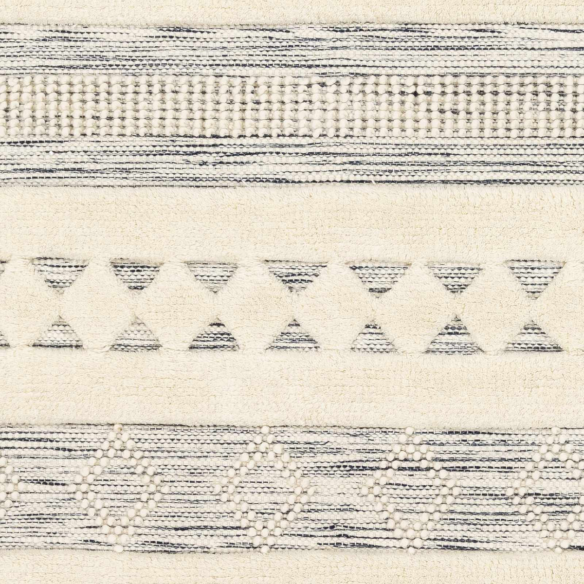 Corry Cream&Black Wool Rug - Clearance