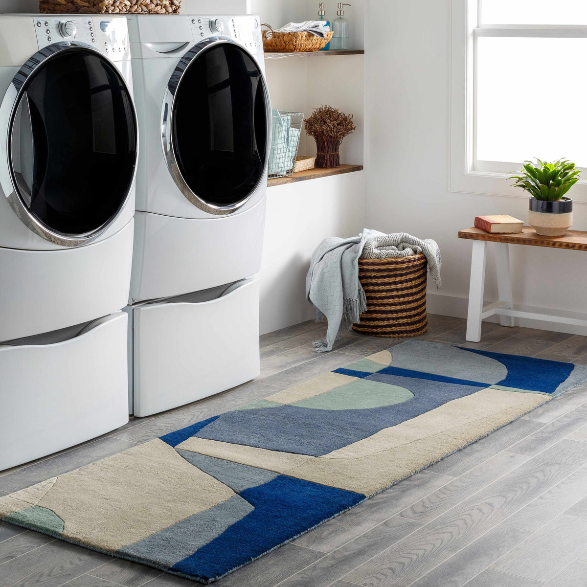 Crawfordsville Modern Hand Tufted Wool Rug