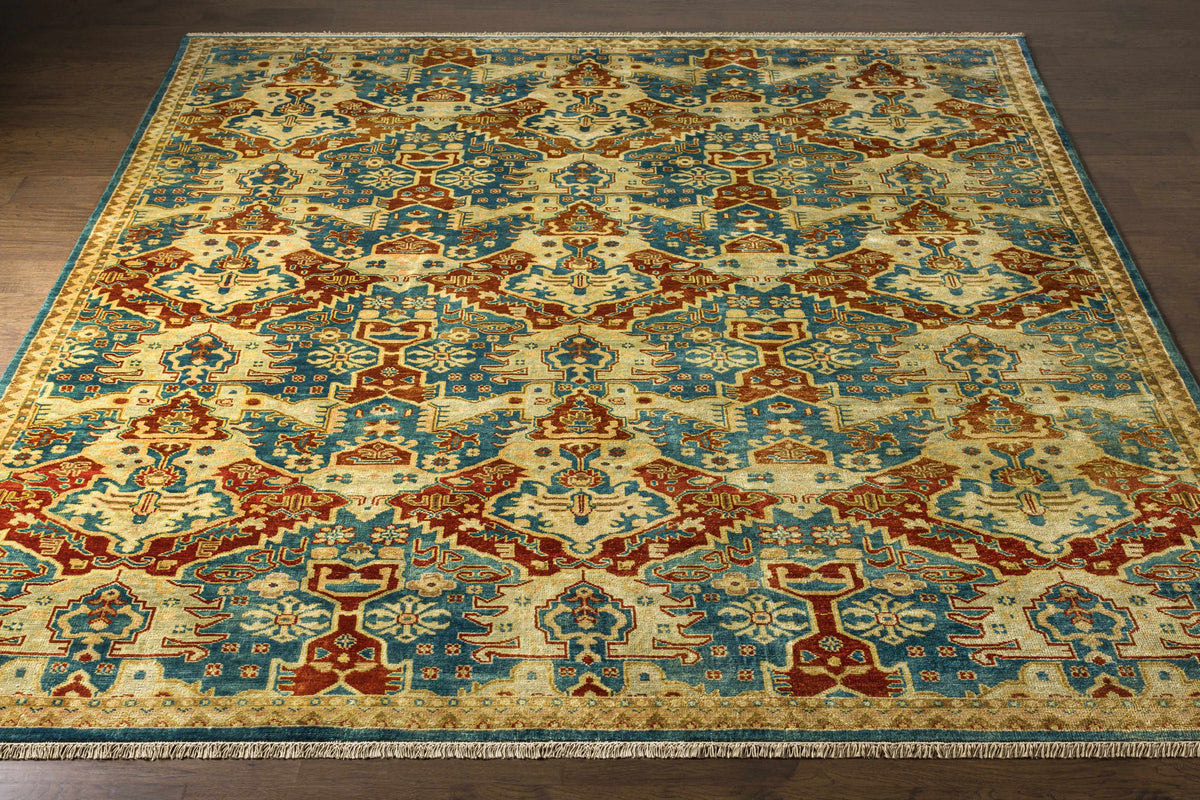 Cutler Cream/Orange Wool Runner Rug - Clearance
