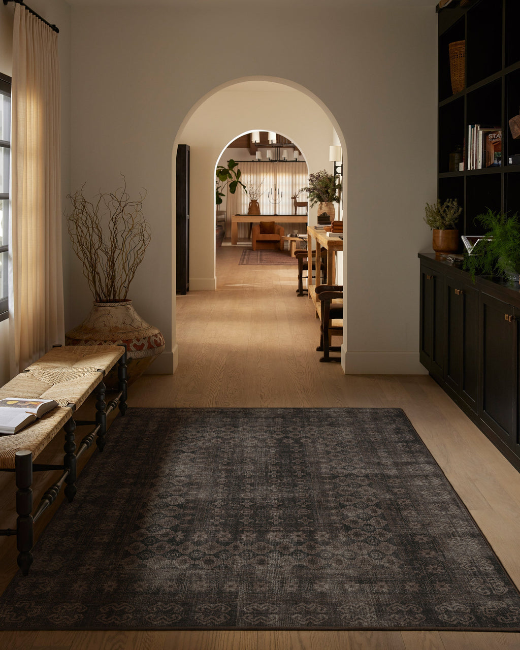 Cyrus Black Flatwoven Rug