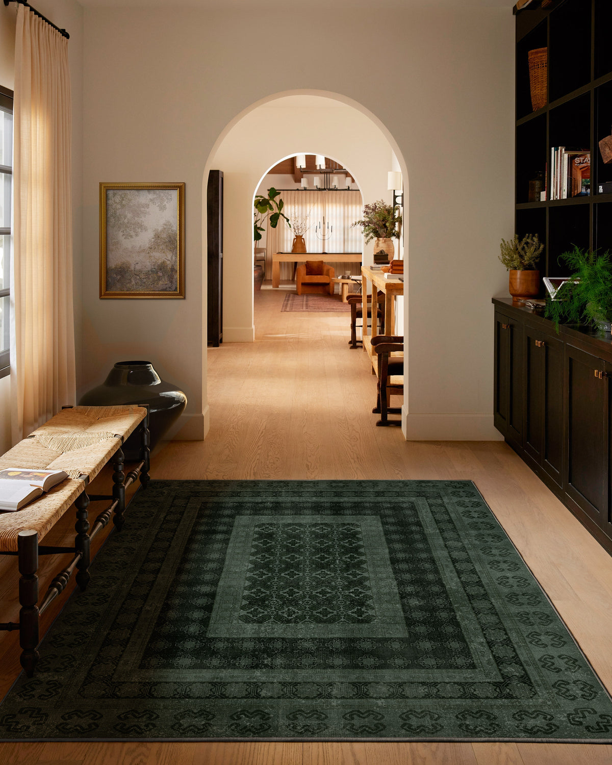 Cyrus Forest Green Flatwoven Rug