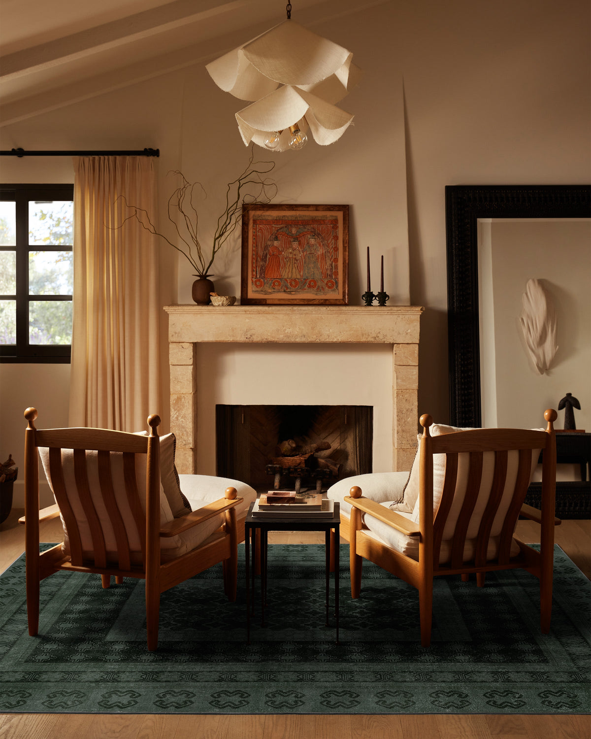 Cyrus Forest Green Flatwoven Rug