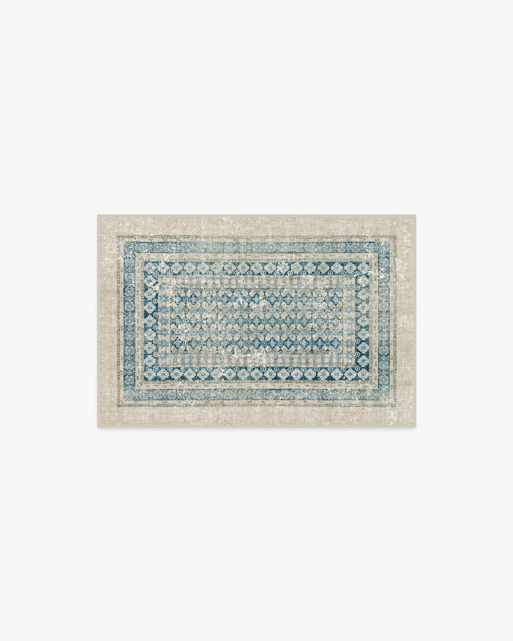 Cyrus Neutral & Blue Rug