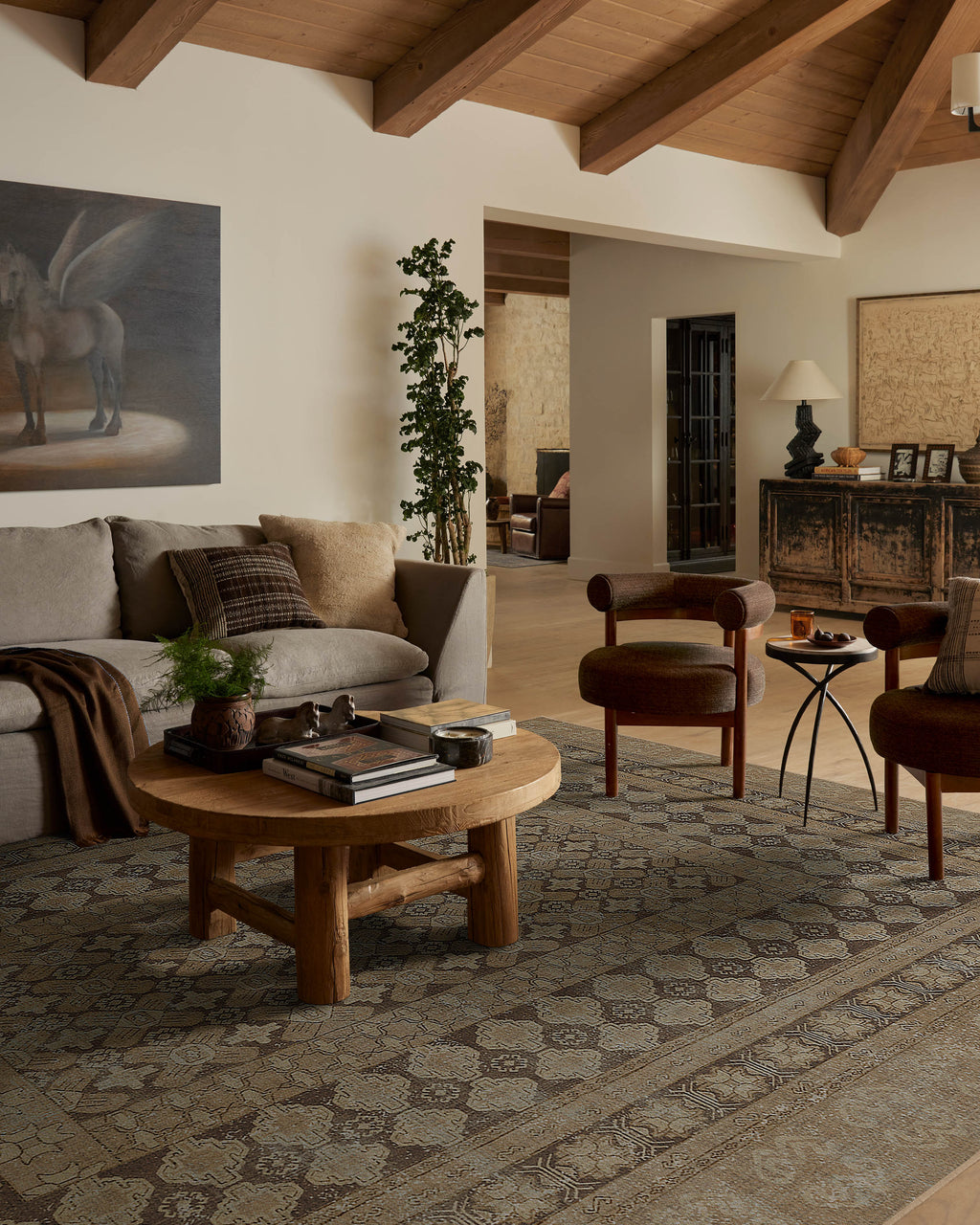 Cyrus Rose Gold Flatwoven Rug