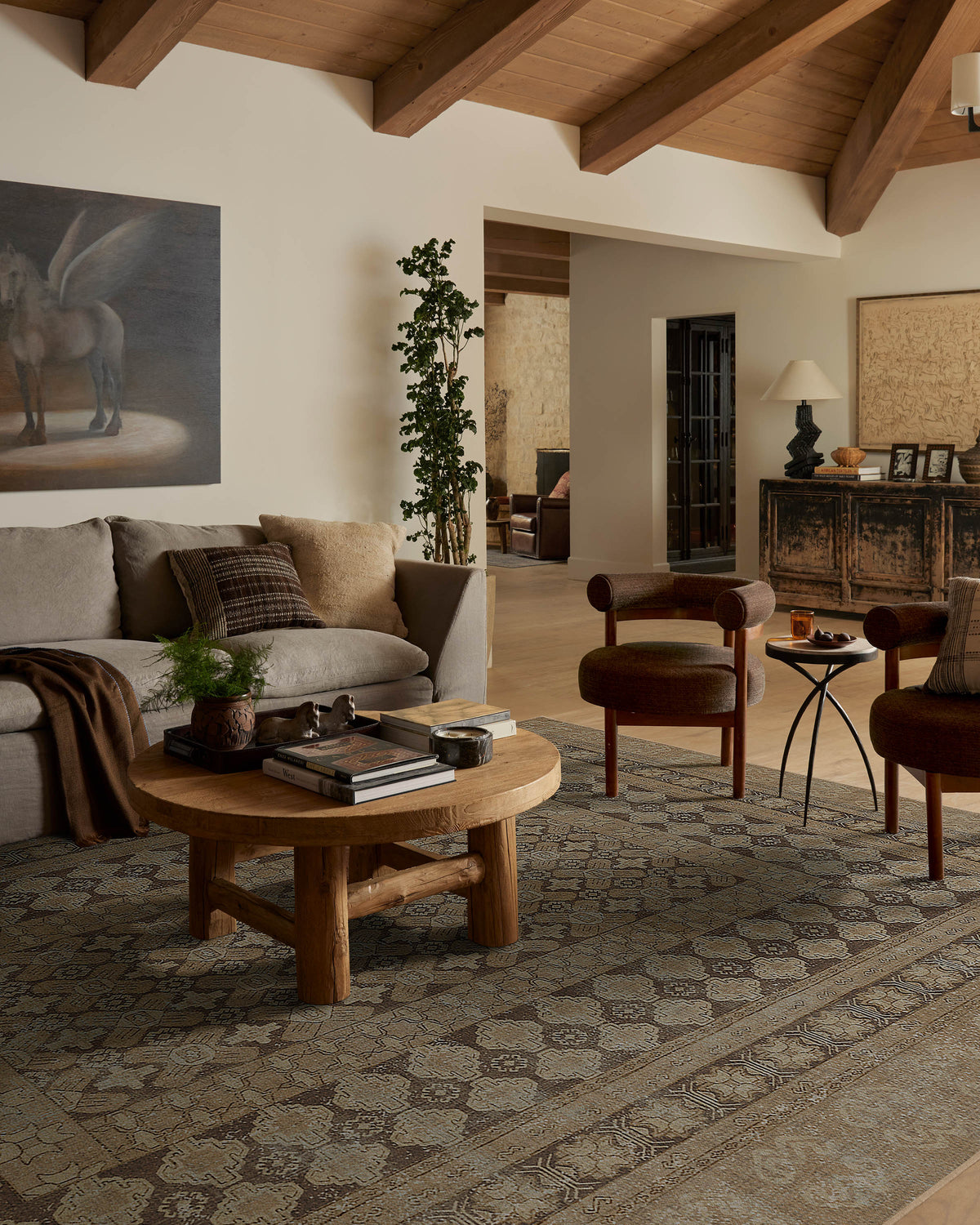 Cyrus Rose Gold Flatwoven Rug