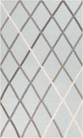 Darlaston Gray Trellis Wool Area Rug - Clearance