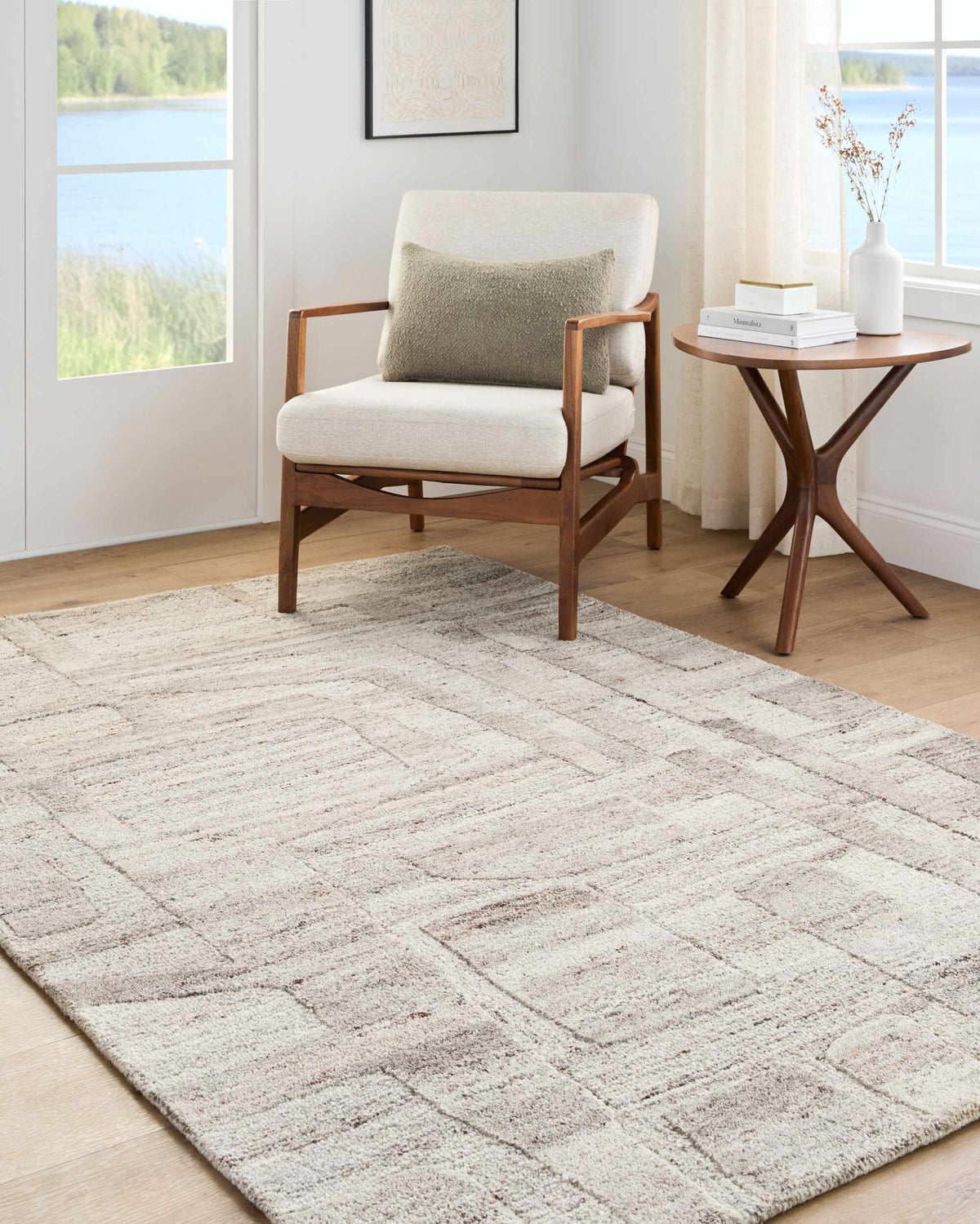 Brasen Beige Area Rug