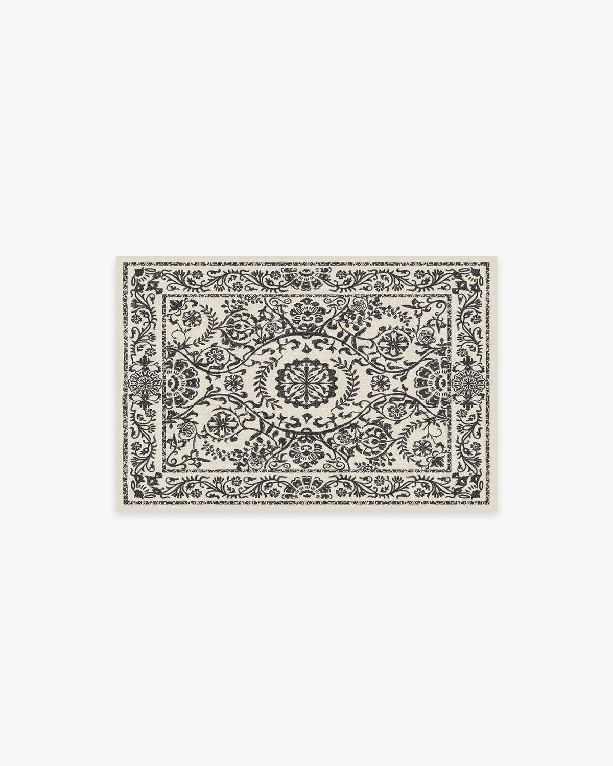 Delphina Black & White Flatwoven Rug