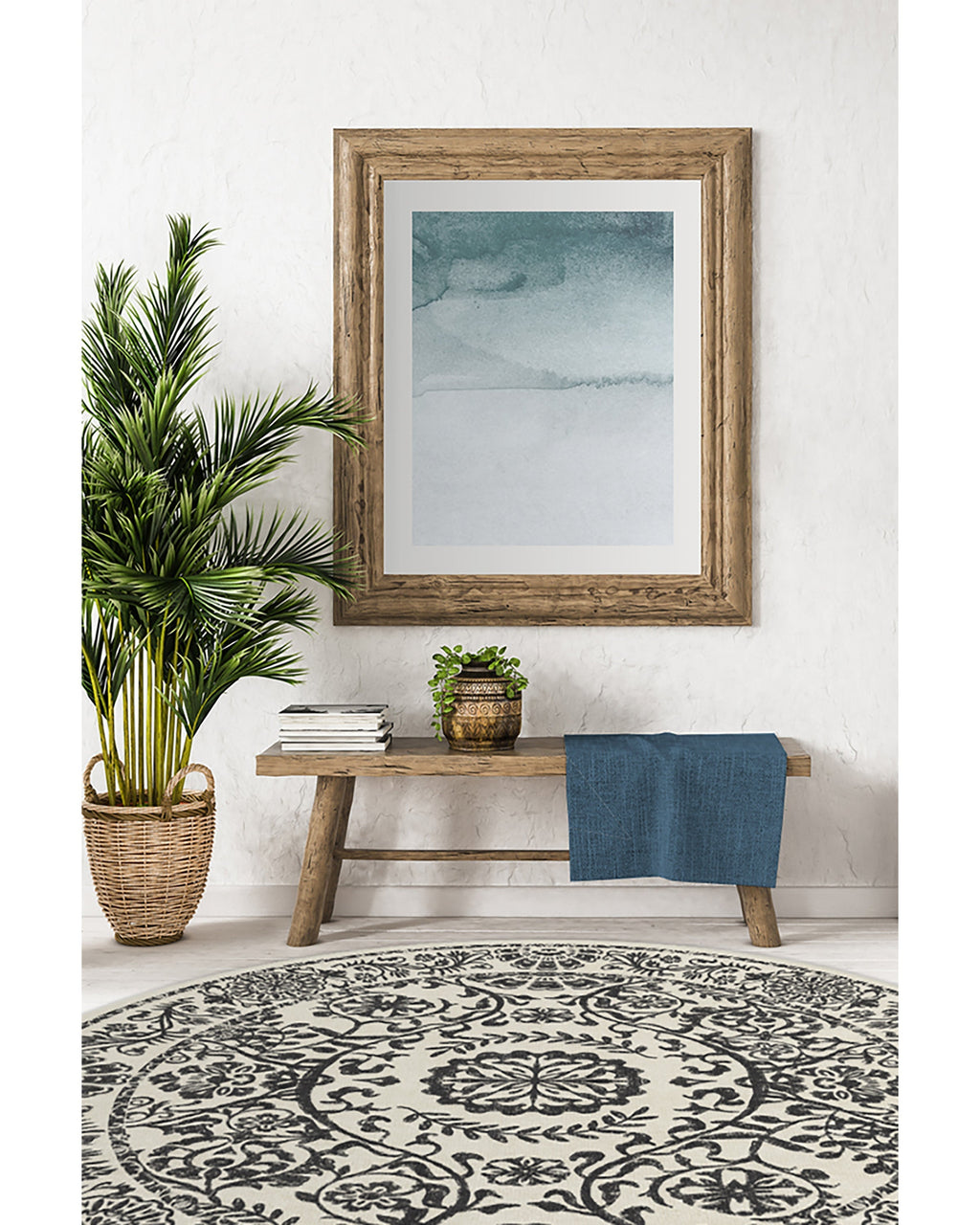 Delphina Black & White Flatwoven Rug