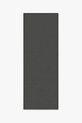 Denim Solid Black Outdoor Rug