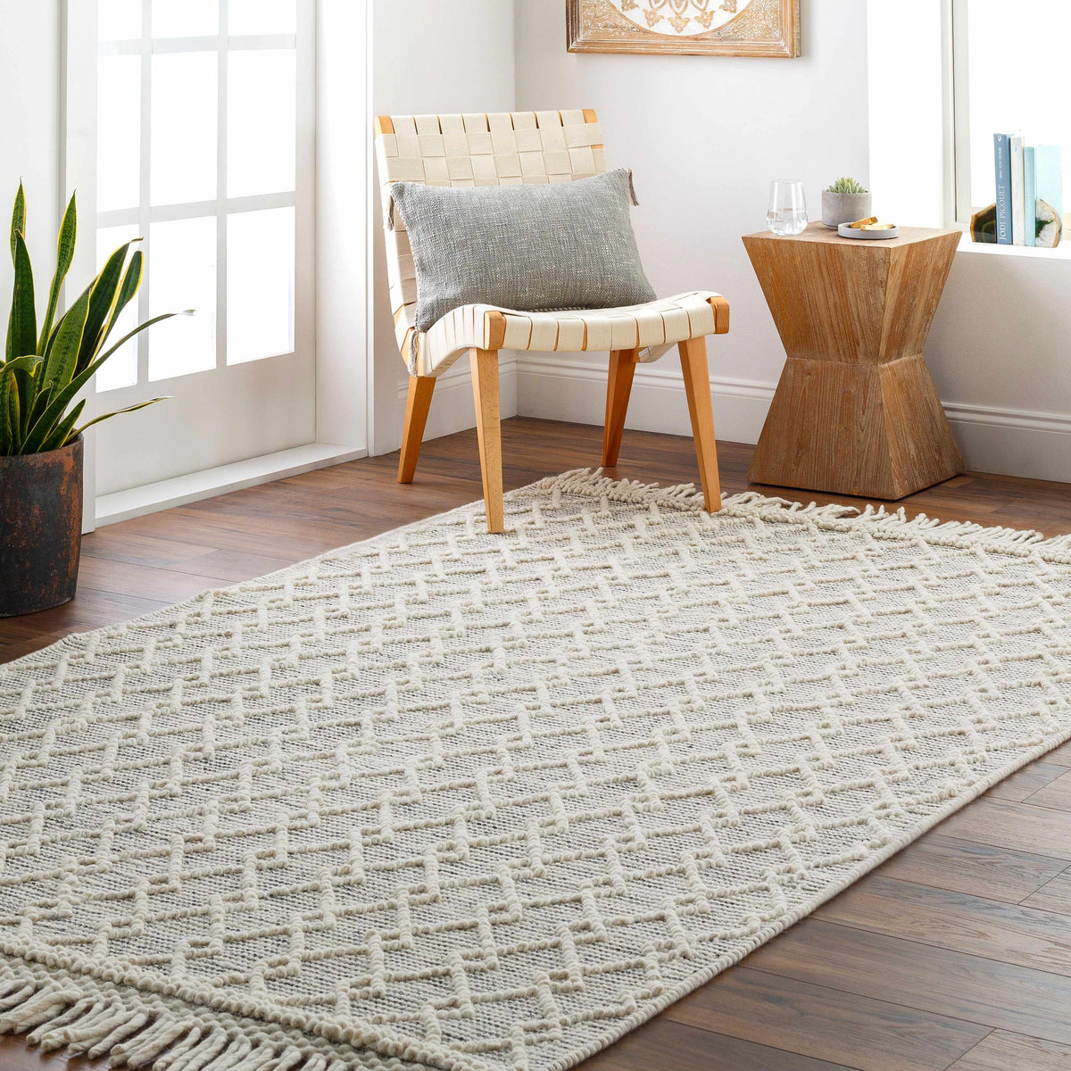 Diata Wool Rug with Tassels - Clearance