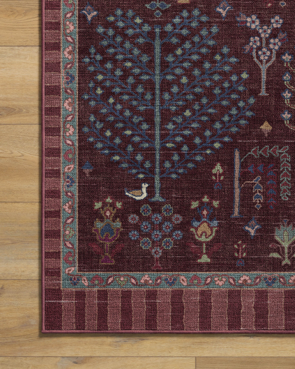 Dorian Burgundy Rug by Anthropologie