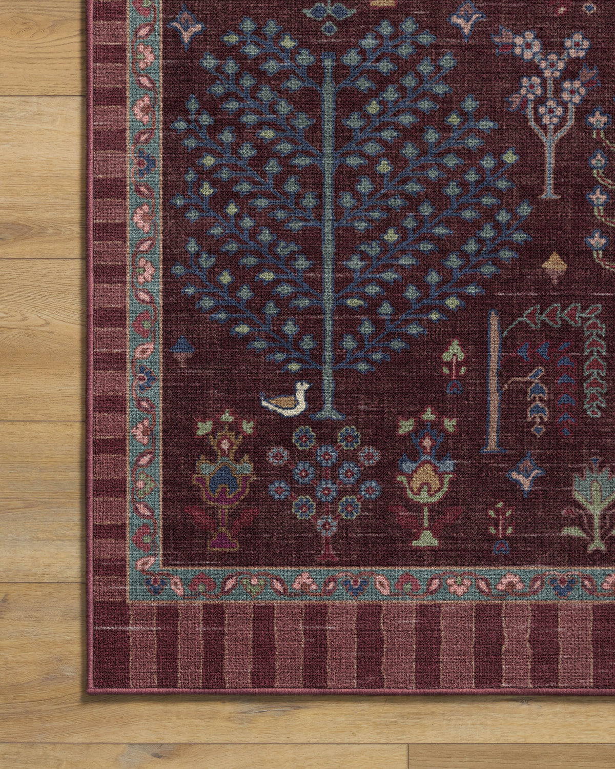Dorian Burgundy Rug by Anthropologie