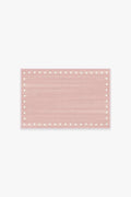 Dot Border Pink Rug