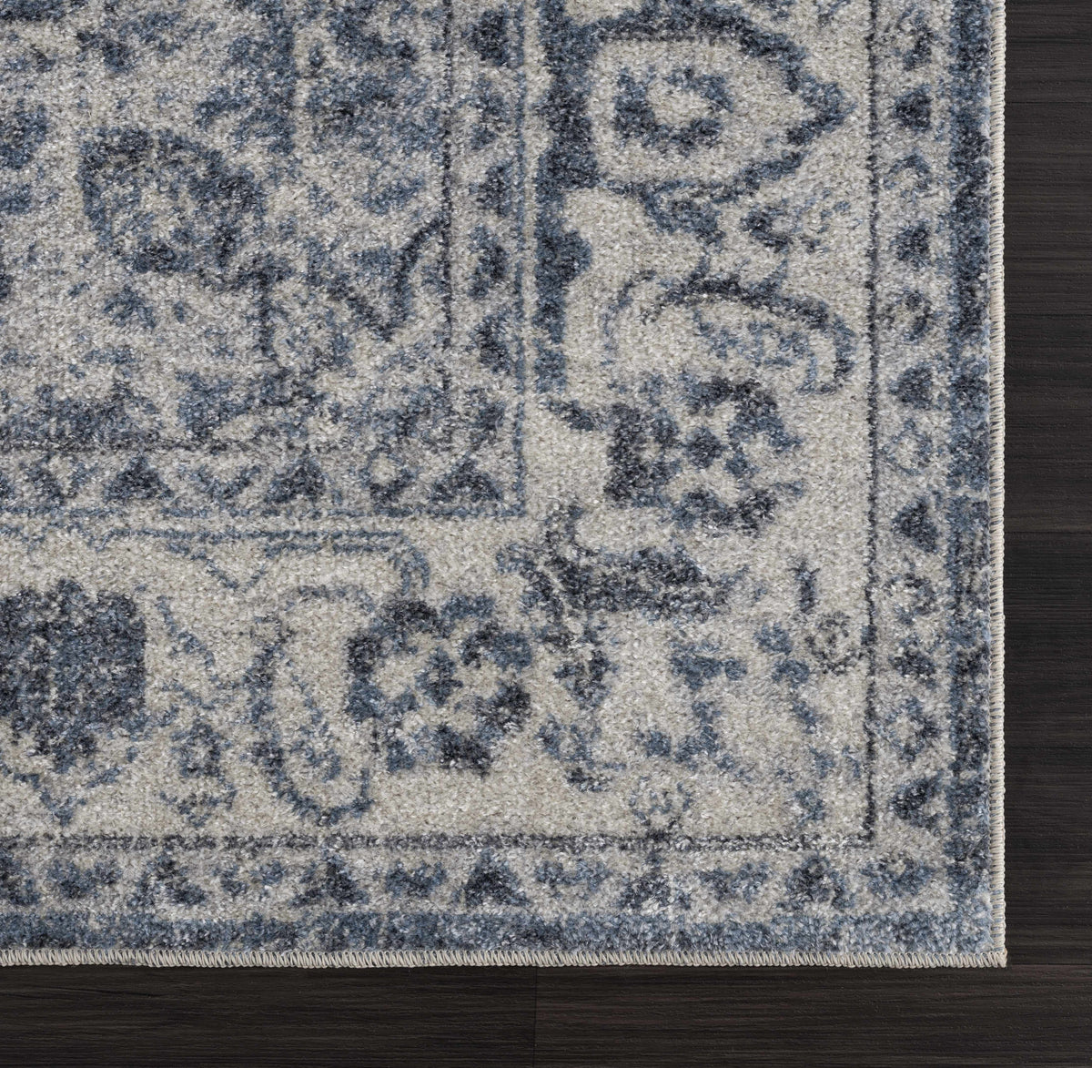 Blue Hiti Washable Area Rug