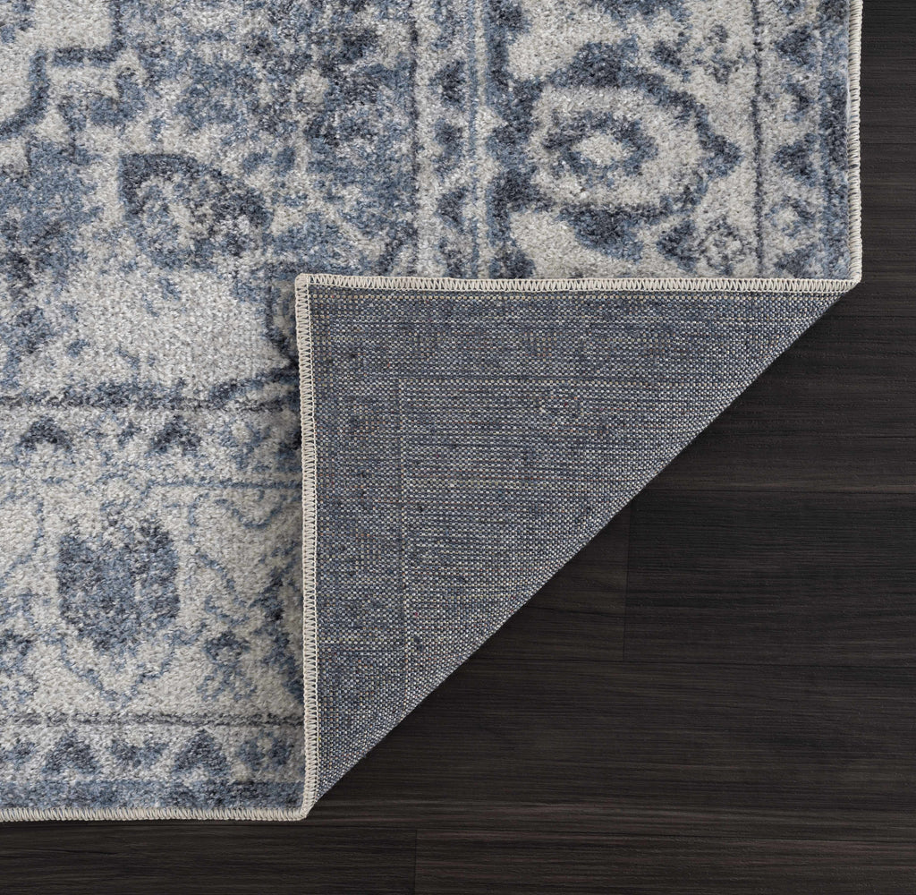 Blue Hiti Washable Area Rug
