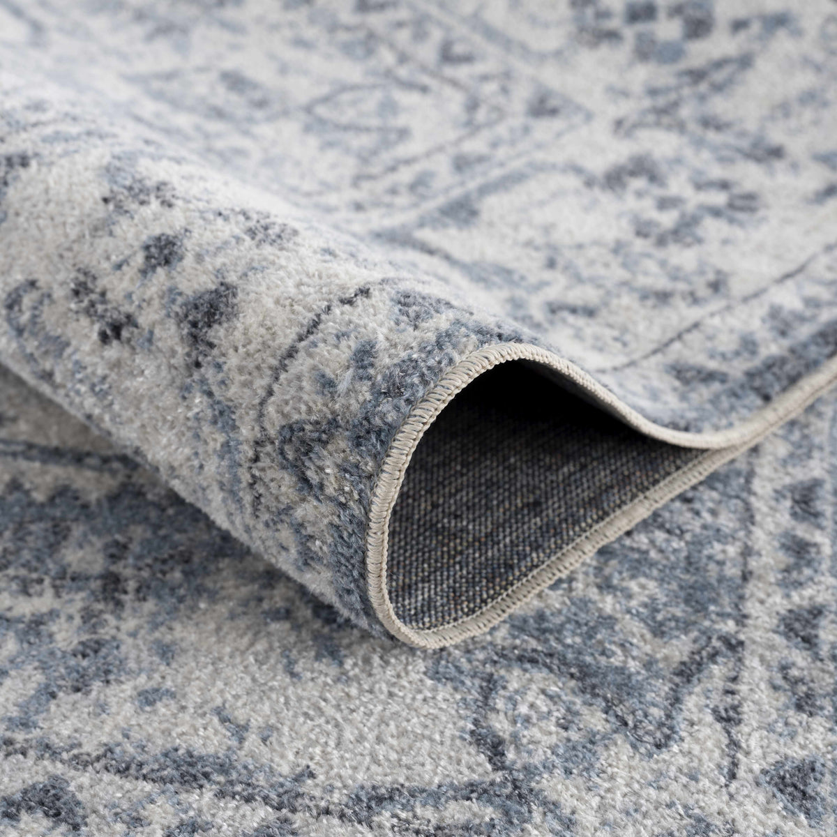Blue Hiti Washable Area Rug