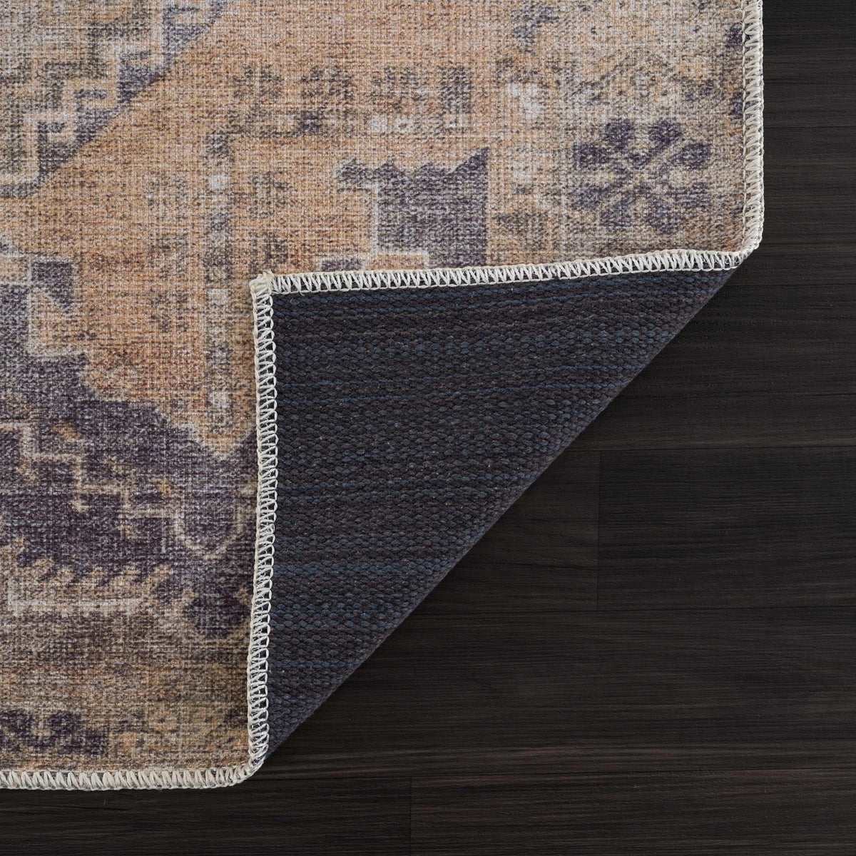 Carrabelle Peach Washable Area Rug - Clearance